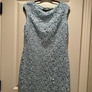 Ralph Lauren light blue gently used dress cocktail dress